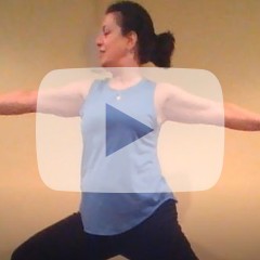 Yoga Pose with Play Button