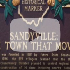 Sandyville the town that moved historical marker