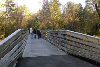 Wooden bridge on Sippo Valley Trail