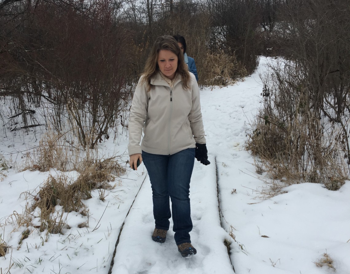 Snowy hike at Fichtner