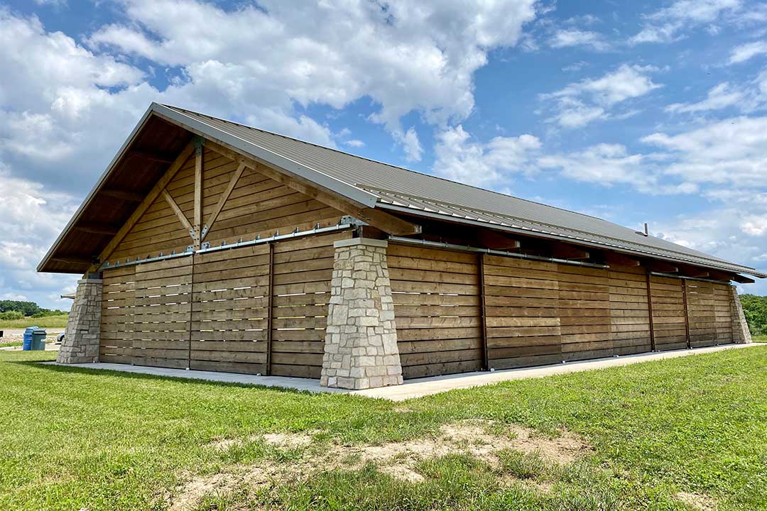 Fry Shelter with Sliding Doors