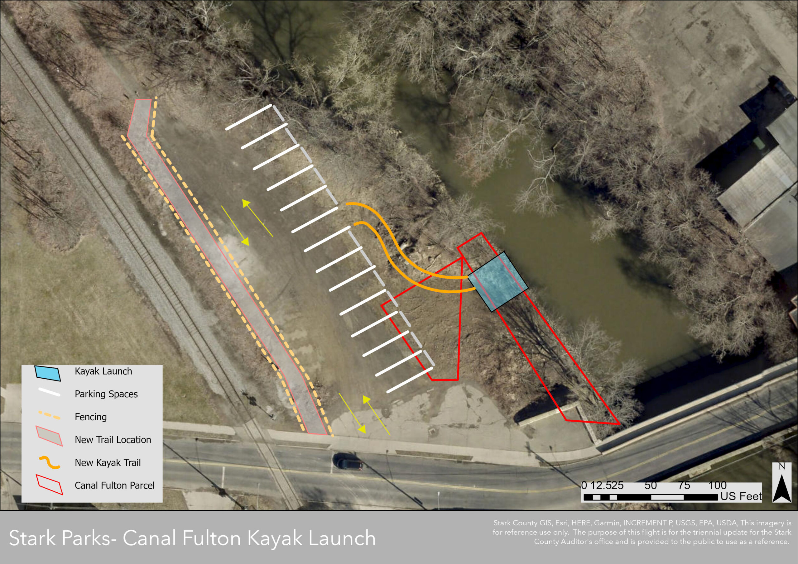 Map of Canal Fulton Kayak Launch